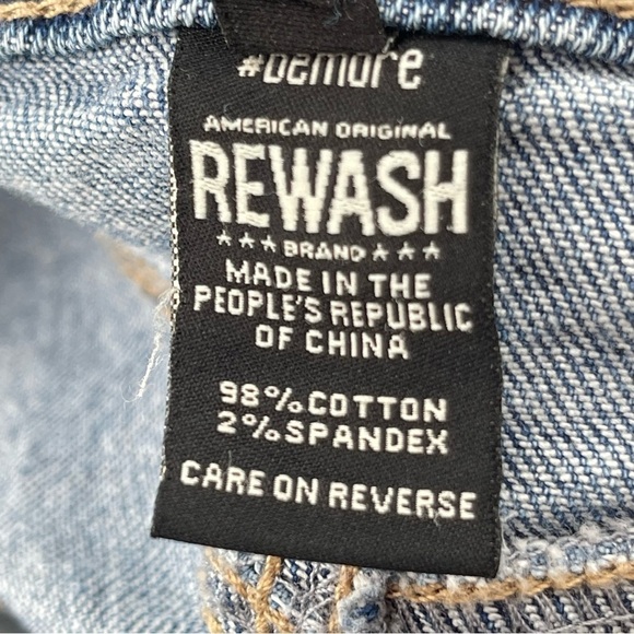 Rewash Super High Rise Raw Hem Jean Shorts Size 30 - Picture 5 of 8